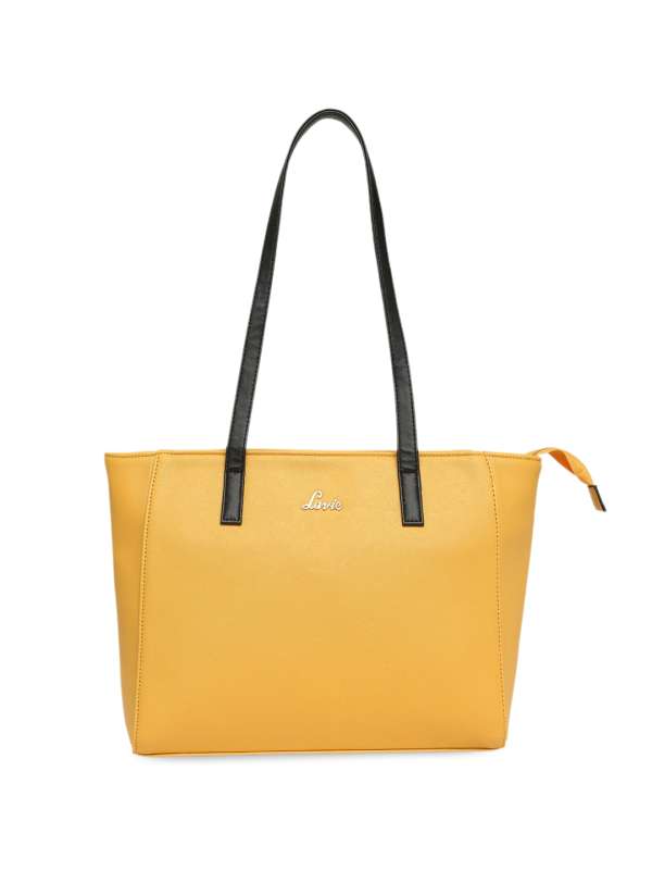Lavie Yellow Solid Shoulder Bag Buy Lavie Yellow Solid Shoulder Bag online in India