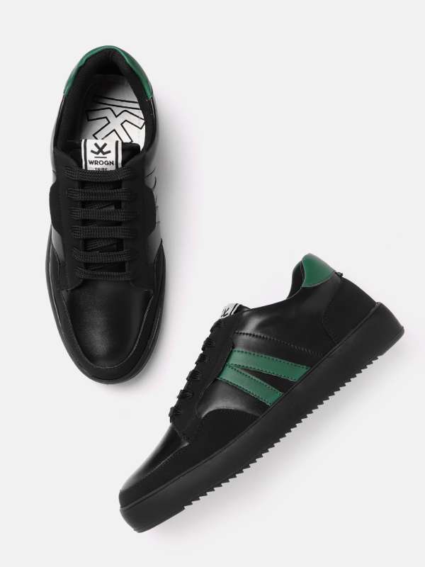 Wrogn black sneakers 2025
