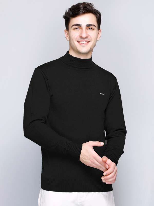 High neck pullover discount