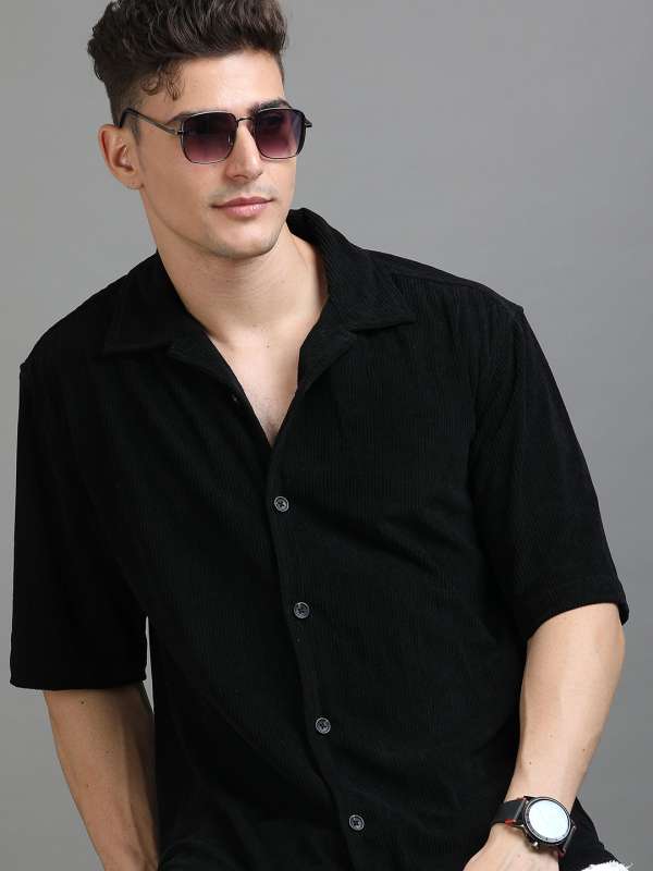 Black Half Sleeve Shirts - Buy Black Half Sleeve Shirts Online