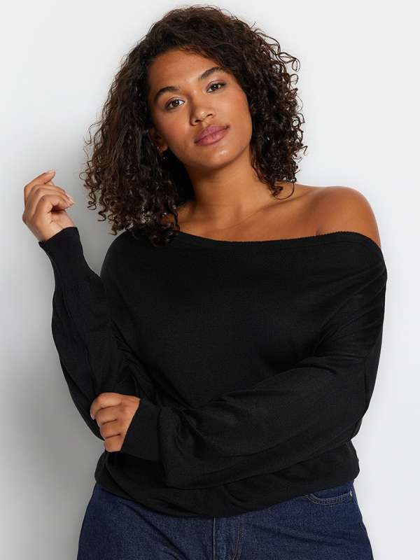 Off shoulder sweat hot sale