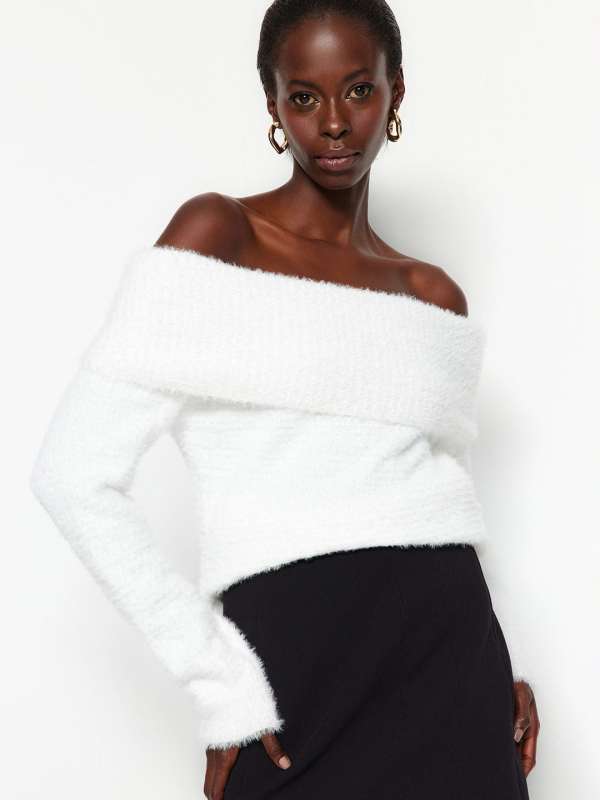 White off sales the shoulder jumper