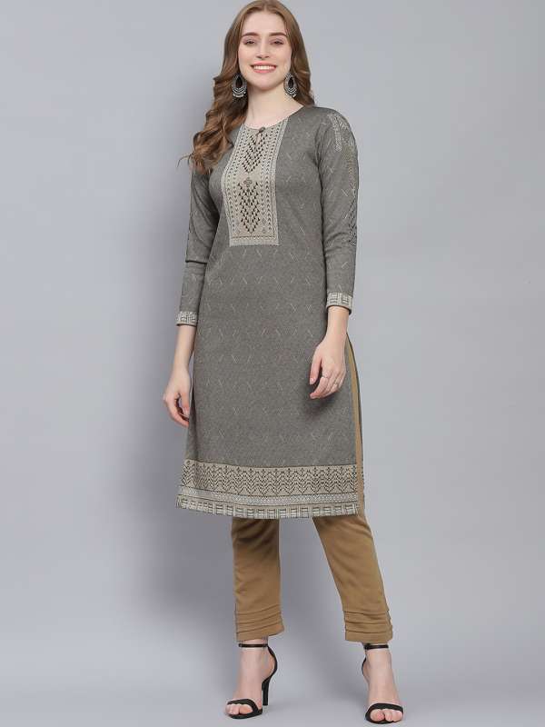 Woolen Kurtas Buy Woolen Kurtas Online in India Myntra