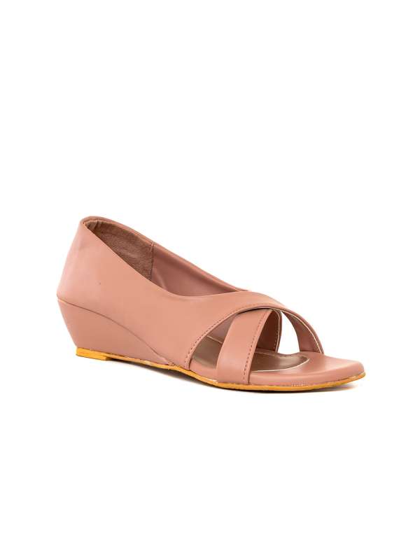 Khadims Pink Wedges Buy Khadims Pink Wedges online in India