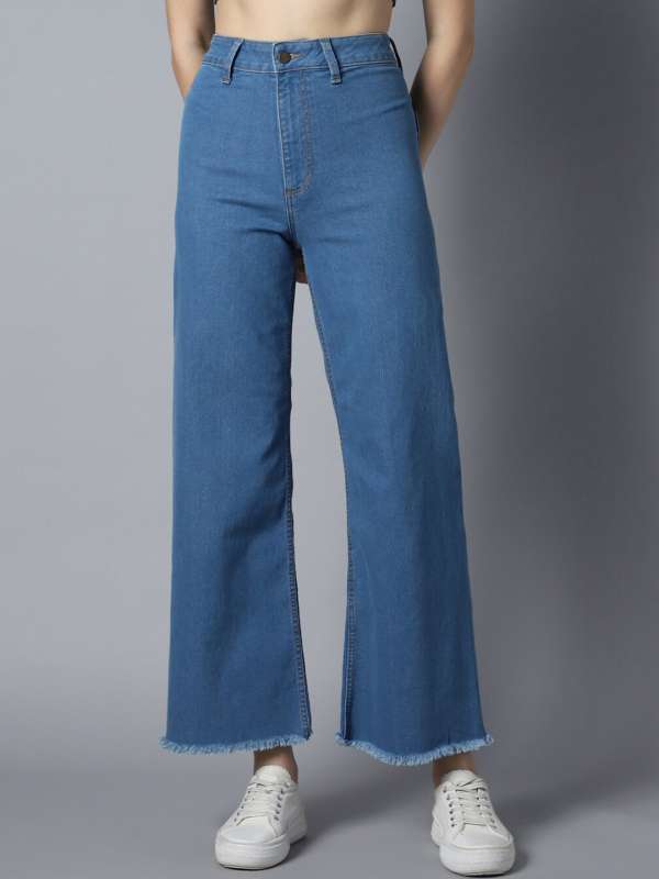 Straight fit high-waist jeans