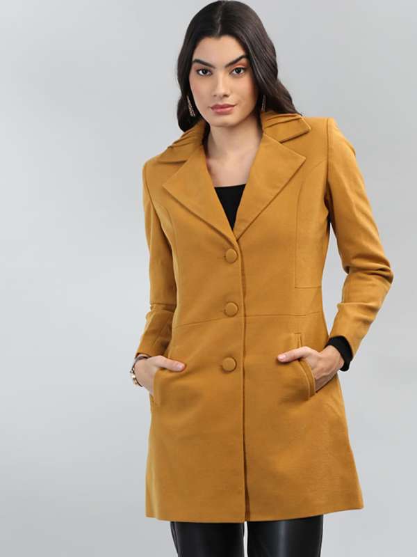 Womens online mustard coat