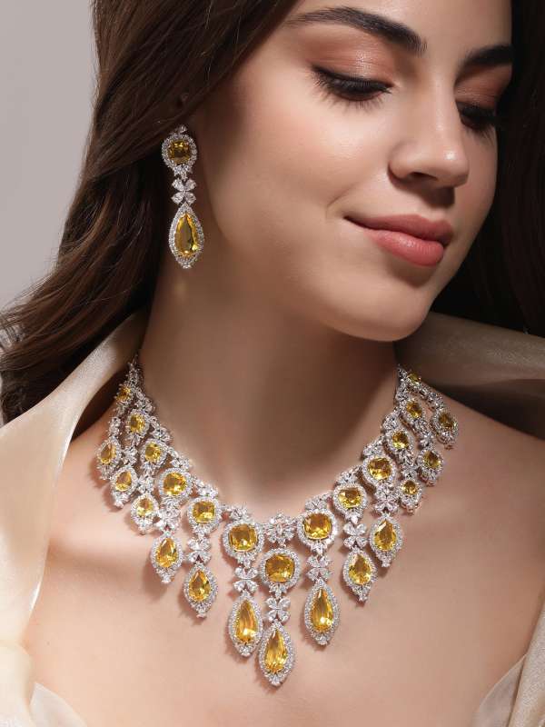 Cz necklace sets online top