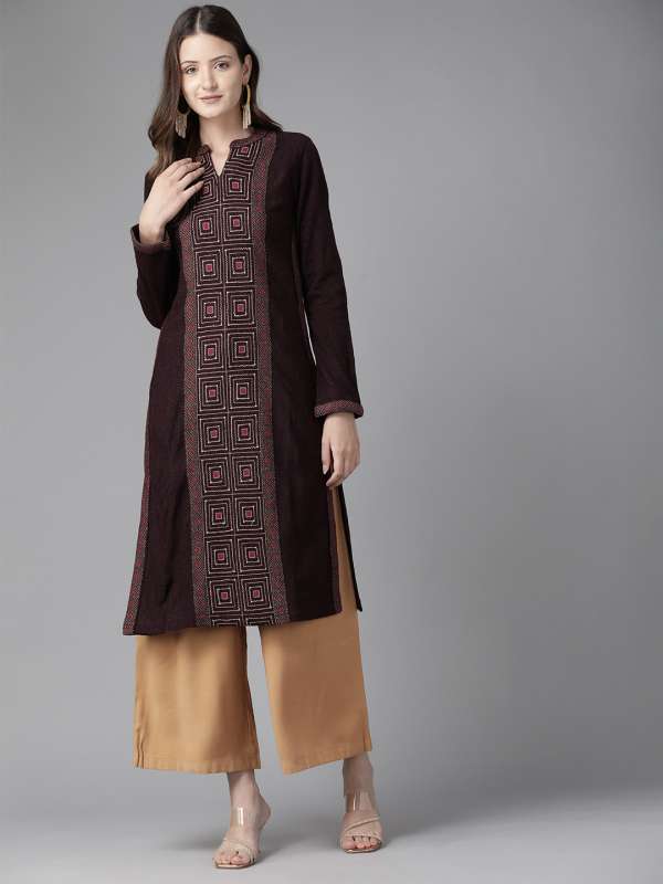 Myntra woolen kurti online