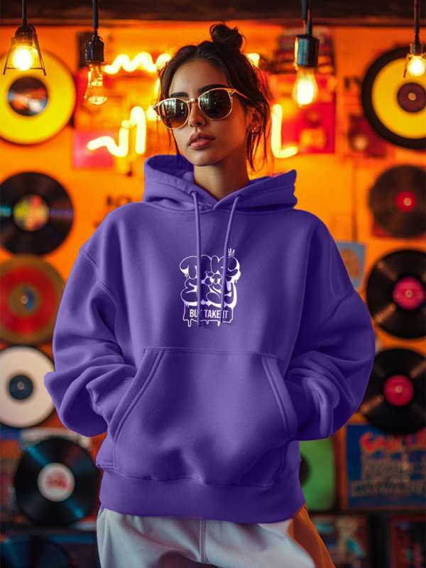 Buy JUNEBERRY Hooded Fleece Sweatshirt Sweatshirts for Women 25172198 Myntra