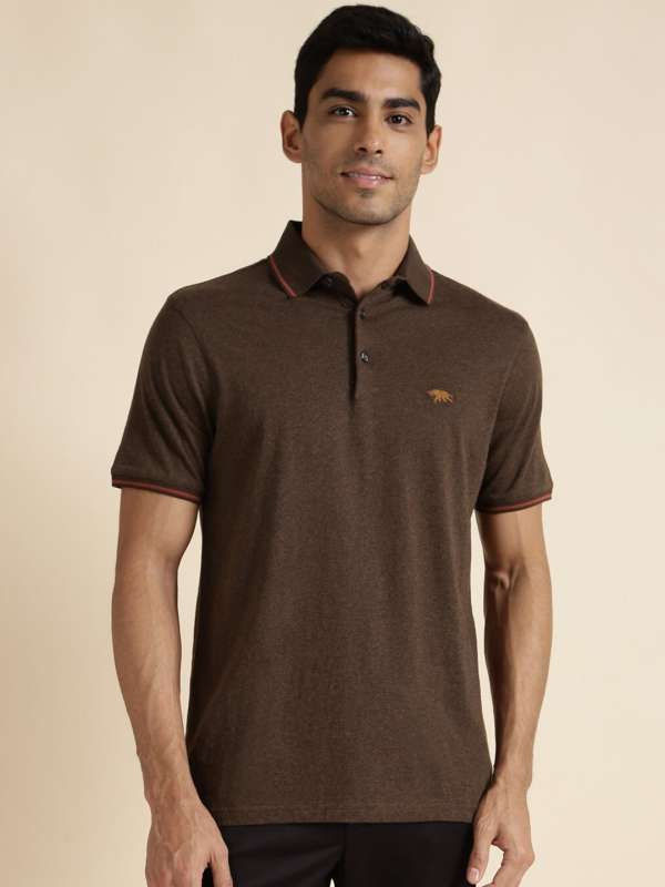 Brown polo 2025 t shirt