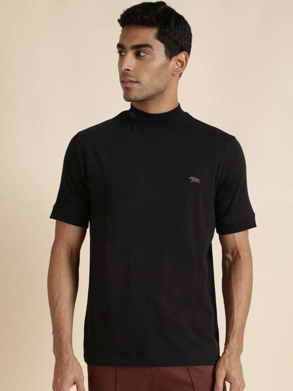 High neck t shirt for men online online