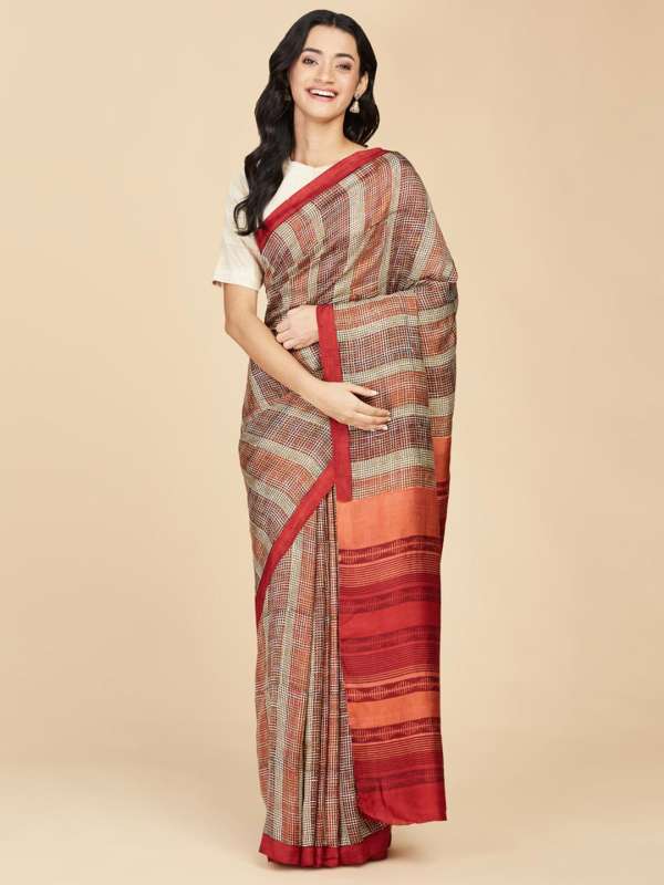 Fabindia W Printed Sarees Buy Fabindia W Printed Sarees online