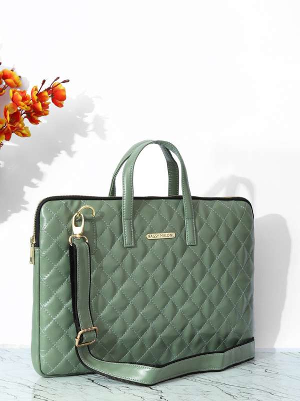 Green laptop bag shop