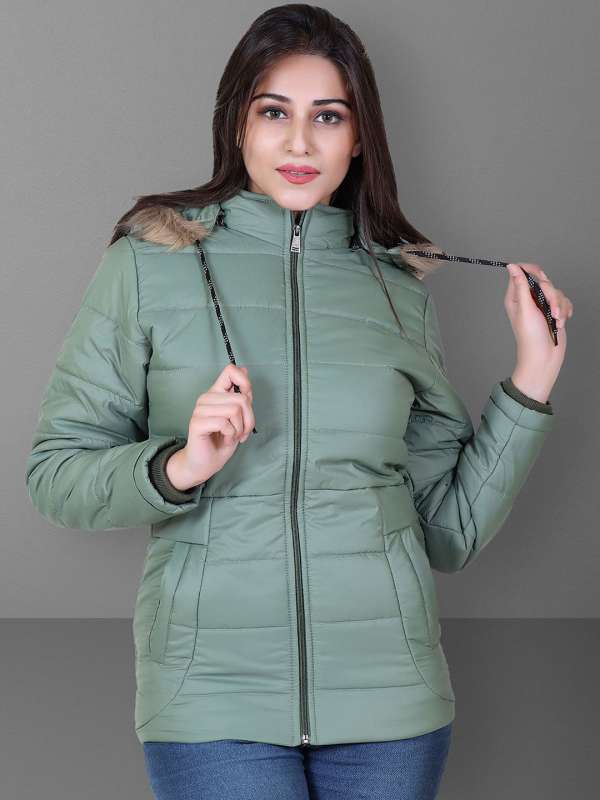 Women Green Jackets Buy Green Jacket Online for Women Myntra