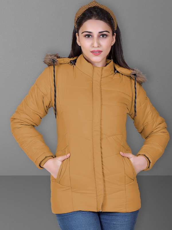 Buy Brazo Latest winter wear maroon jacket for women with pocket