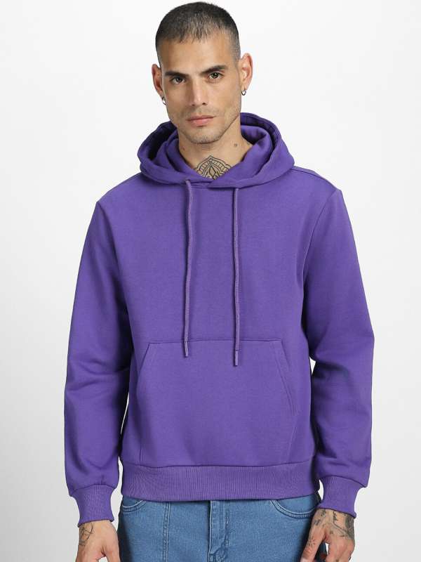 Dark Purple Hoodie For Men