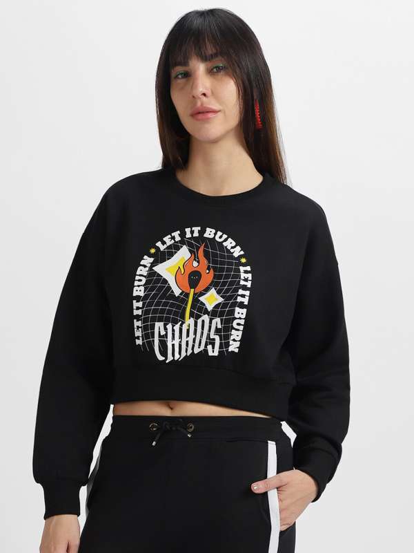 Black Graphic Sweatshirt - Buy Black Graphic Sweatshirt online in