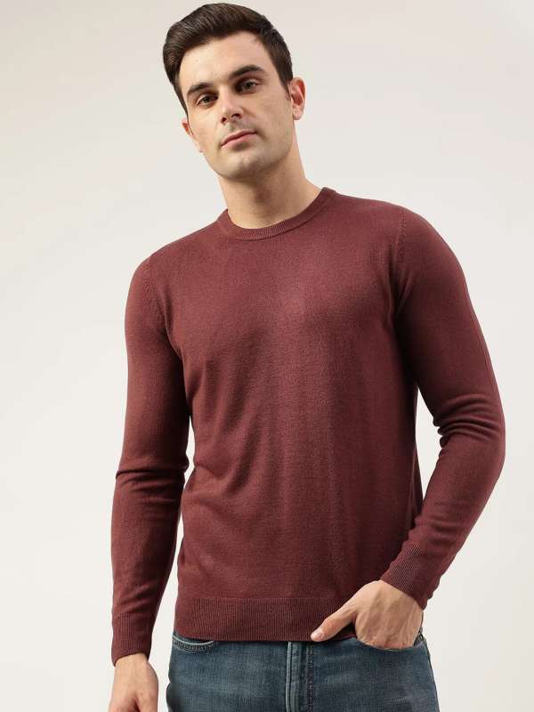 Marks Spencer Burgundy Wool Pullover Sweater Buy Marks Spencer