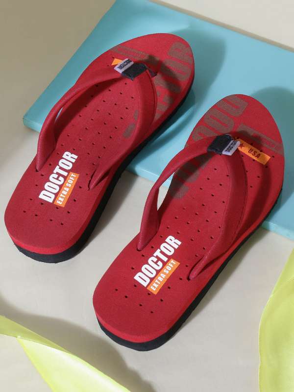 Maroon flip flops best sale