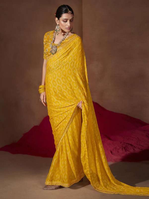 Myntra bandhani saree new arrivals