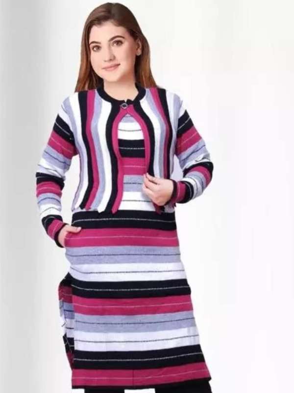 Myntra ladies top woolen kurtis