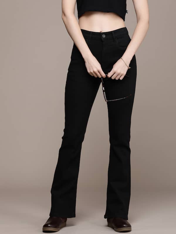 Plain Ladies Black Bell Bottom Pant, Waist Size: 30.0 at Rs 220/piece in  Mumbai