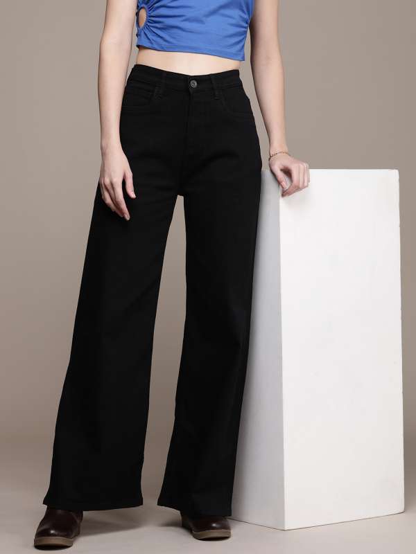 Black Jeans Women Buy Womens Black Jeans Online Myntra