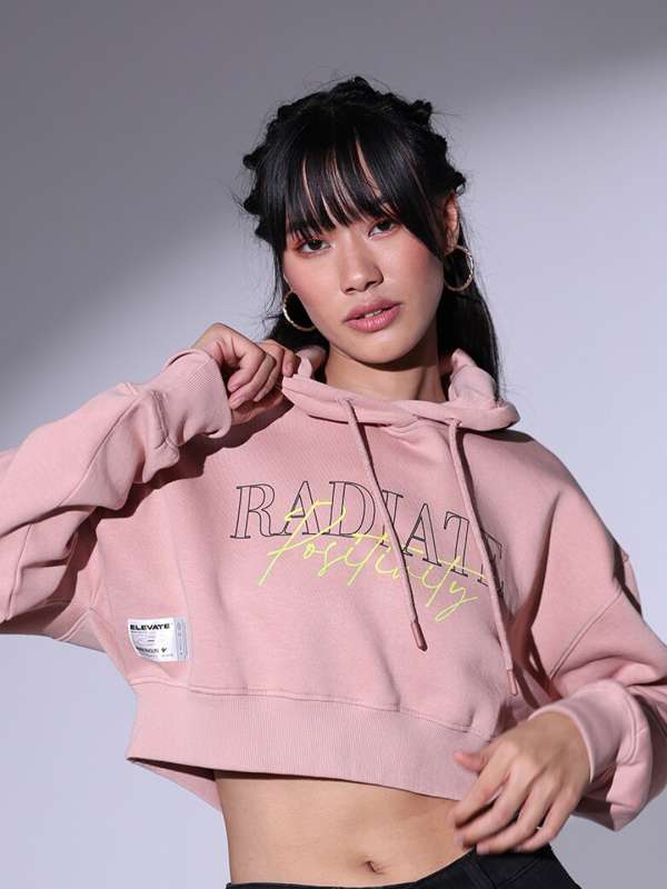 Myntra hotsell crop hoodie
