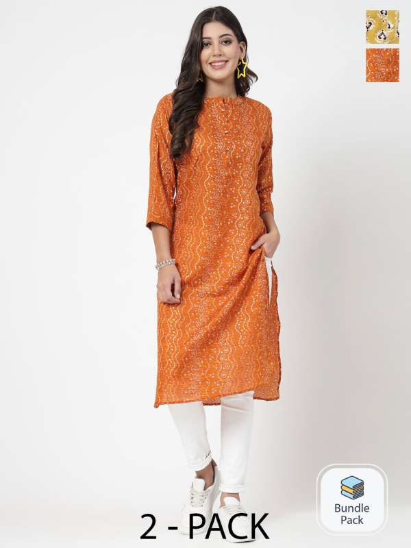 Buy Bandhani Kurtas Online in India at best price Myntra