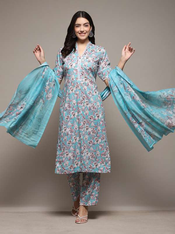 Biba unstitched dress materials on sale