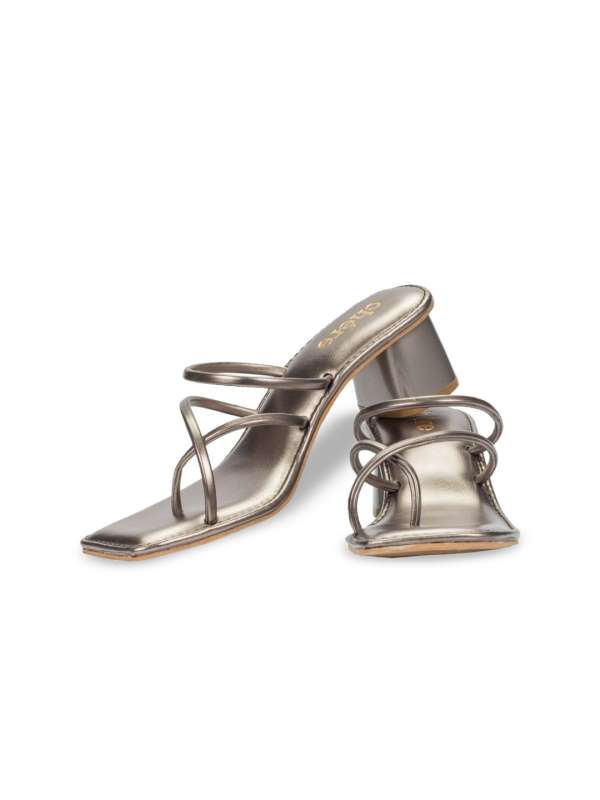 Leather strap heels sales