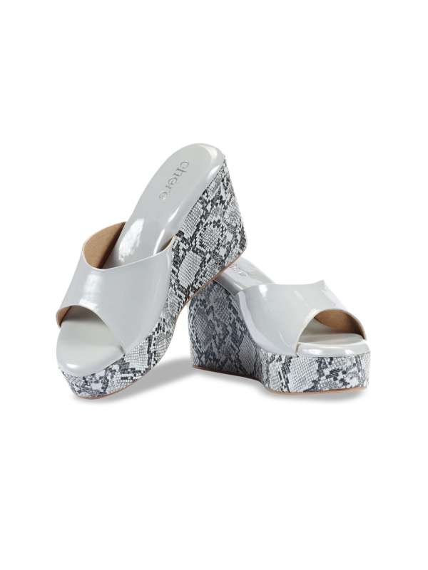 Grey wedges clearance heels