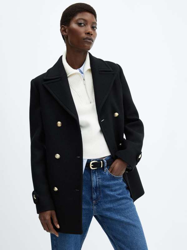 Mango wool blend best sale coat