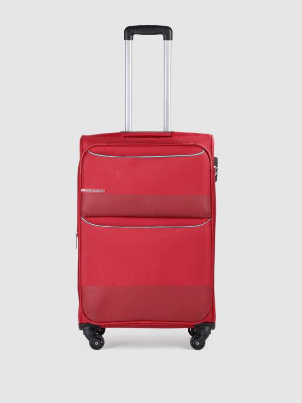 Vip 65 Cm Optima Red Medium 4 Wheel Soft Luggage Strolley 5251423