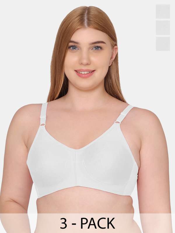 Buy Souminie Pack Of 3 White Full Coverage Bras SLY935WH 3PC 44D