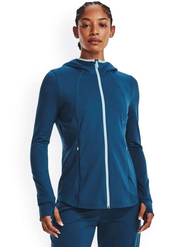 Under Armour Women's Woven Full Zip Jacket : : Clothing