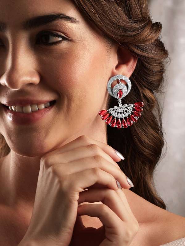 Earrings with shop red suit