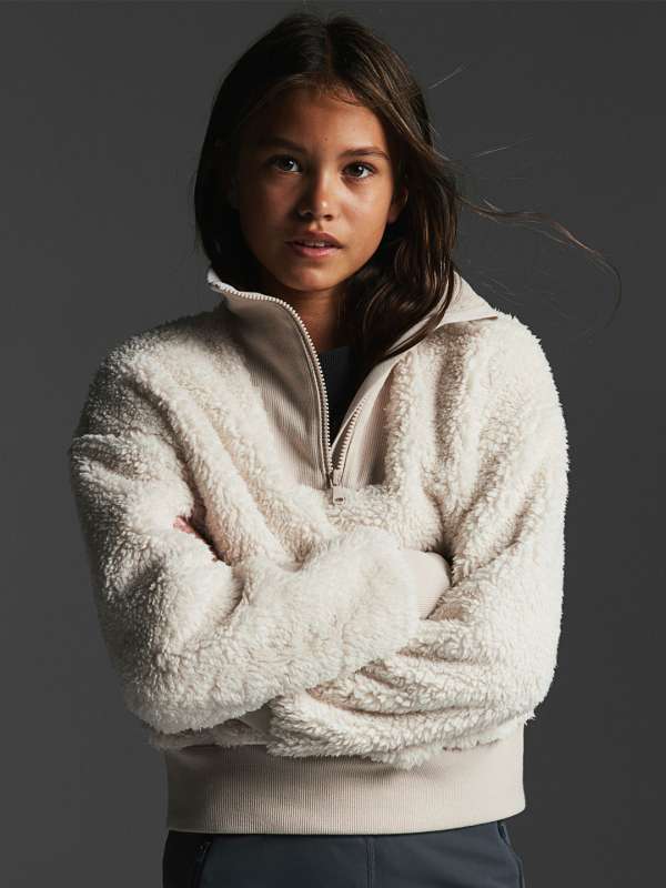 H&m fur hoodie shop
