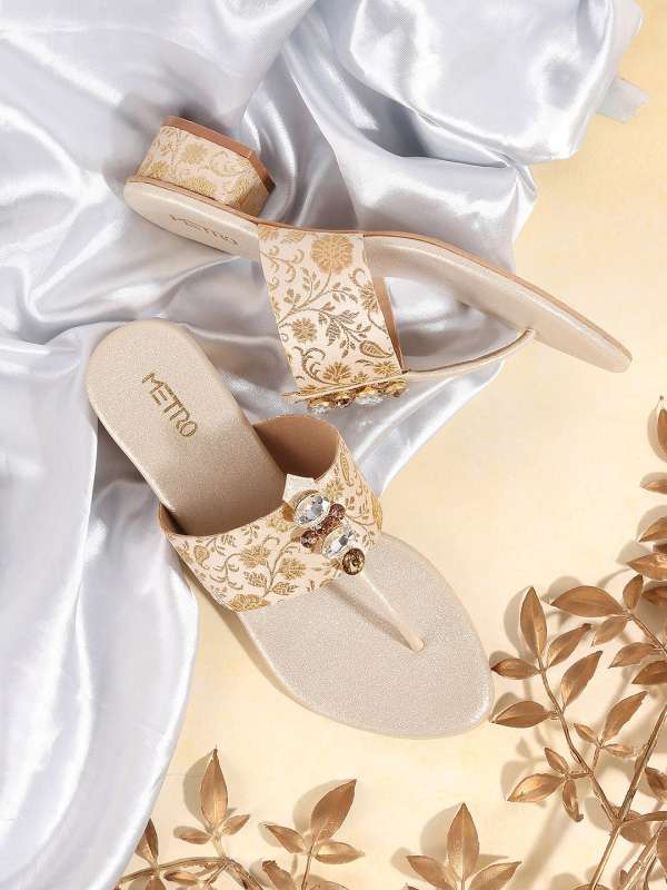 Metro golden heels top