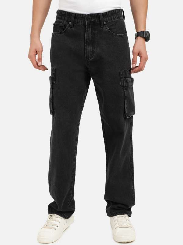 Buy Bene Kleed Men Relaxed Fit Cotton Cargos Trousers With Contrast Stitch  - Trousers for Men 24169890