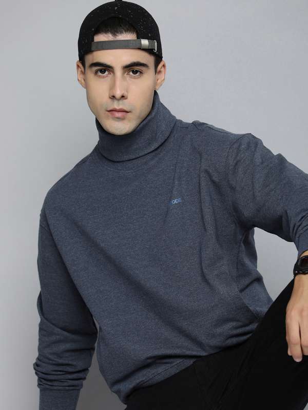 Turtleneck hot sale sweatshirt mens