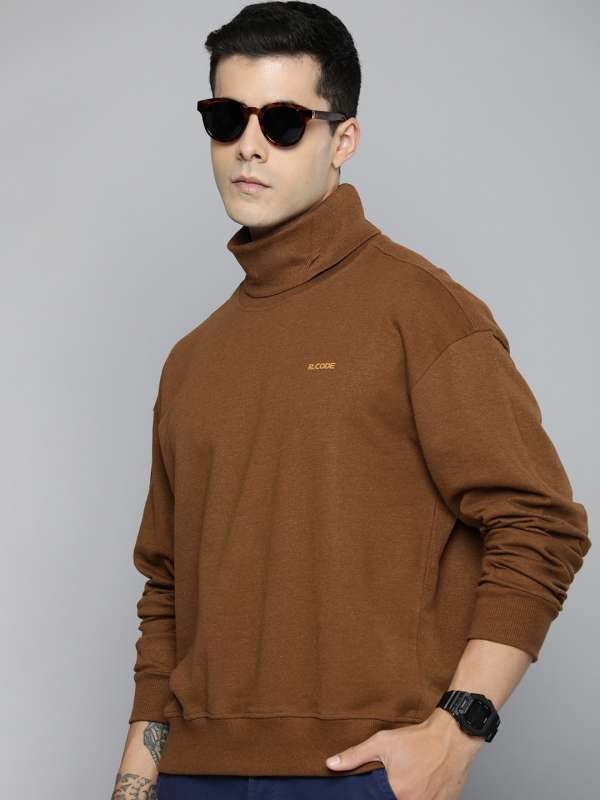 High neck clearance sweatshirt mens