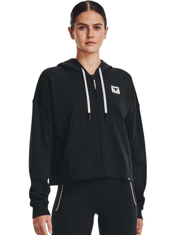 Under armour sales black zip up