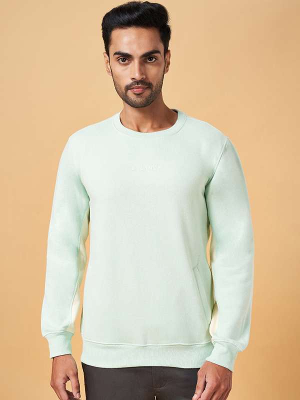 Byford by Pantaloons Men's Sweatshirt (110033354006_Light Grey Melange_L) :  : Fashion