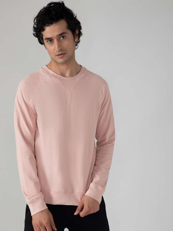 Skechers sweatshirts mens pink deals