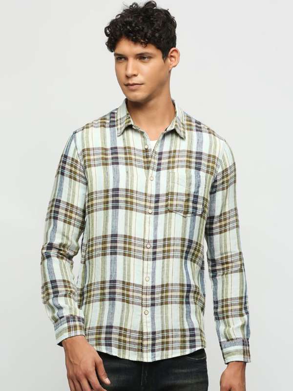 Pepe jeans white linen shirt top