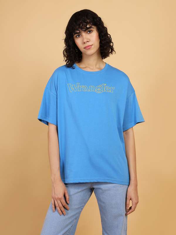 Blue Women Tshirt Kappa Wrangler Buy Blue Women Tshirt Kappa Wrangler online in India