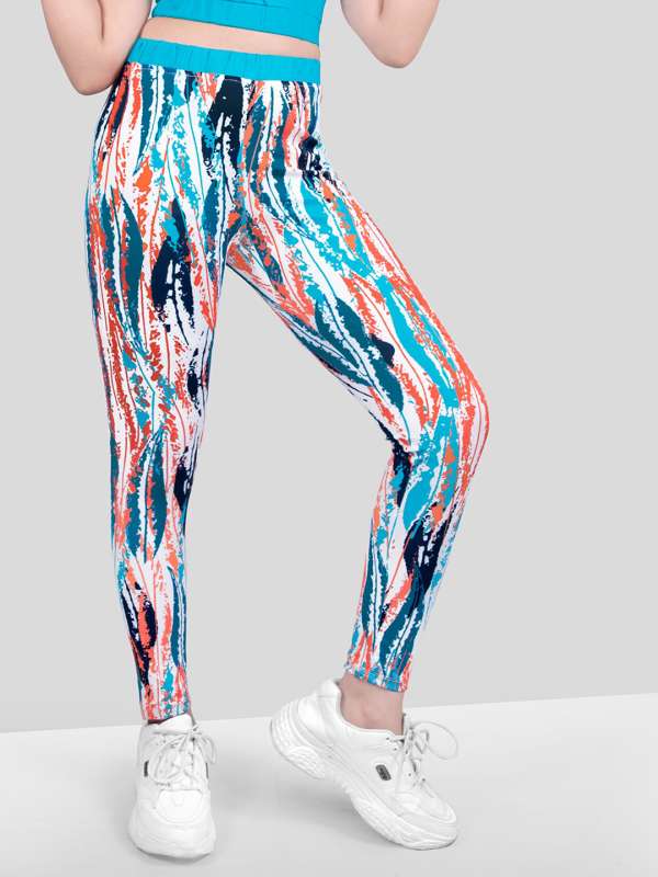Printed jeggings online sales