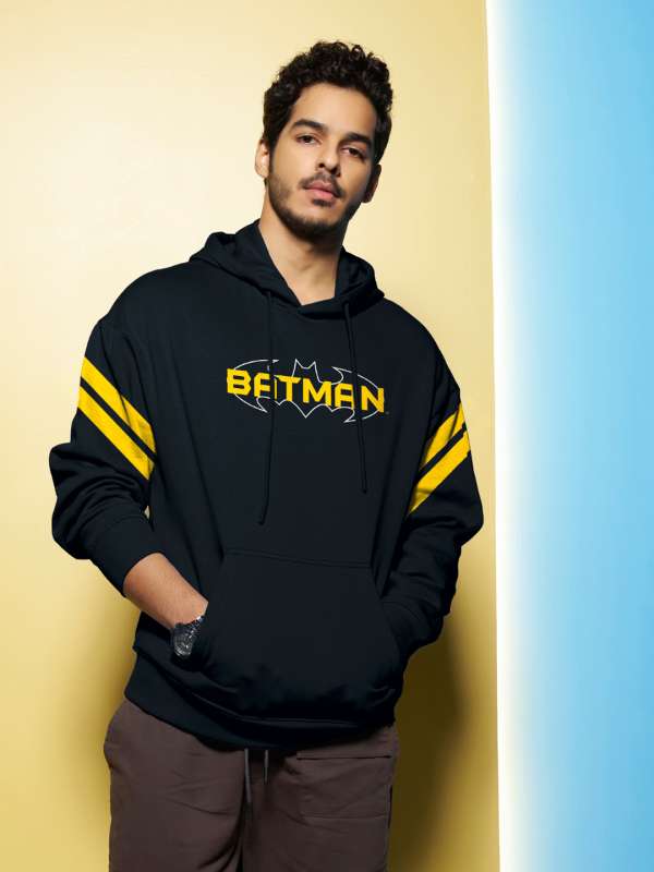 Men Hooded Sweatshirts Batman Buy Men Hooded Sweatshirts Batman online in India