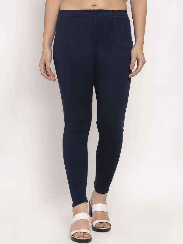 Blue Ankle Length Leggings Buy Blue Ankle Length Leggings online